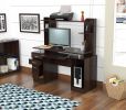 51" Espresso Computer Desk With Two Drawers