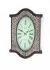 20" Novelty Black Wood And Glass Analog Wall Clock