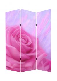 48 X 72 Multi Color Wood Canvas Flourish  Screen