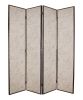 84 X 84 Tan Wood & Fabric  Screen
