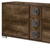 66" Brown Drawer Double Dresser