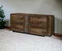 66" Brown Drawer Double Dresser