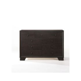 57" Espresso Solid and Manufactured Wood Double Dresser