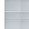 47" White Rectangular Manufactured Wood Bar Table