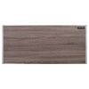 47" Brown and Silver Metallic Secretary Desk