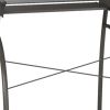 32" Clear and Silver Glass Mirrored Computer Desk