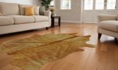 6' X 7' Golden Honey Exotic Cowhide Area Rug