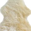 2' x 3' Gold Sheepskin Non Skid Area Rug