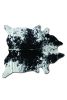 6' x 7' Black and White Cowhide Cowhide Area Rug
