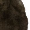 2' X 3' Brown  Natural Sheepskin Single Short Haired Area Rug