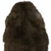 2' X 3' Brown  Natural Sheepskin Single Short Haired Area Rug