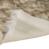 24" X 36"  Gradient Brown Faux Sheepskin Area Rug