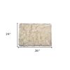 24" X 36"  Gradient Brown Faux Sheepskin Area Rug