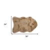 24" X 36" X 1.5" Tan Sheepskin - Area Rug