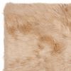 3" X 5" Tan Rectangular Faux Fur - Area Rug