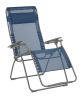 30" Blue and Gray Steel Indoor Outdoor Zero Gravity Chair