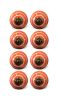 1.5" X 1.5" X 1.5" Bronze White And Orange  Knobs 8 Pack