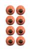 1.5" X 1.5" X 1.5" Bronze White And Orange  Knobs 8 Pack