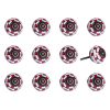 1.5" X 1.5" X 1.5" White Red And Navy Knobs 12 Pack
