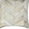 18" X 18" X 5" Natural Cowhide  Pillow 2 Pack