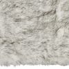 24" X 36"  Gradient Grey Faux Fur Rectangular Area Rug