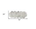 24" X 72" X 1.5" Grey Faux Sheepskin - Rug