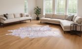 72" X 84" Grey Cowhide Rug