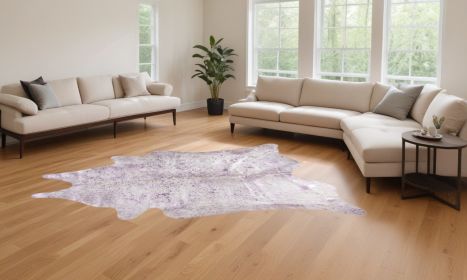 72" X 84" Grey Cowhide Rug
