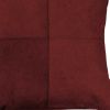18" Wine Cowhide Throw Pillow