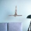 7" Silver Diver Resin Wall Decor