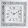 Mirrored Faux Crystal And Agate Wall Clock