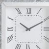 Mirrored Faux Crystal And Agate Wall Clock