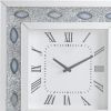 Mirrored Faux Crystal And Agate Wall Clock