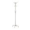 19" X 19" X 70" White  Metal  Coat Rack