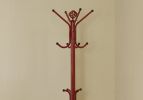 19" X 19" X 70" Red  Metal  Coat Rack