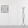 12" X 18" X 72" Silver  Metal  Coat Rack