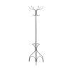18" X 18" X 70" Silver  Metal  Coat Rack