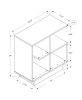 24" White End Table With Four Shelves