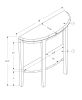 33" White End Table With Shelf