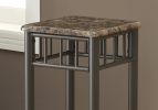 28" Black Square End Table