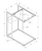 White Modern Metal And Glass Tv Table