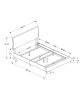 Solid Wood Twin White Upholstered Linen Bed