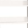 26" White Ladder Desk With Three Drawers