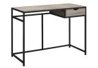 20" Taupe and Black Computer Desk