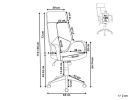Gray Fabric Tufted Seat Swivel Adjustable Executive Chair Fabric Back Plastic Frame