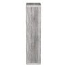 48" Gray Wood Bookcase