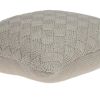 20" X 7" X 20" Charming Transitional Beige Accent Pillow Cover With Poly Insert