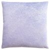 18" X 18" Purple Velvet Polyester Feather Zippered Pillow