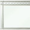 42" Silver Framed Dresser Mirror