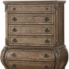 21" X 42" X 57" Vintage Oak Wood Chest